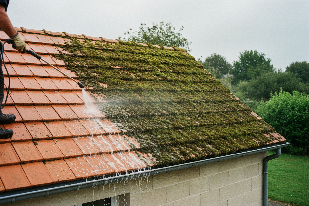 Démoussage et Nettoyage de Toiture à Caen