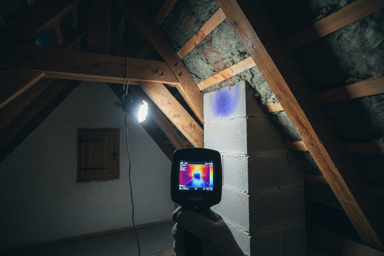 Recherche de fuites et dépannage d'étanchéité toiture à Caen